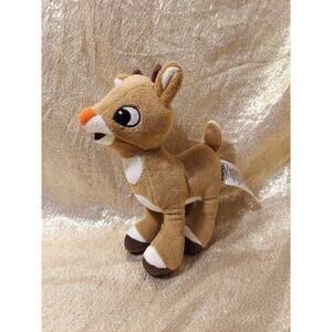 Rudolph The Red Nosed Reindeer Christmas 7" Plush Stuffed Toy 2016 Rashti